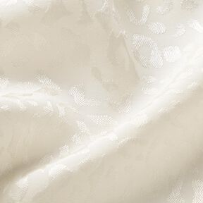 Leopard print viscose fabric – white | Remnant 80cm, 