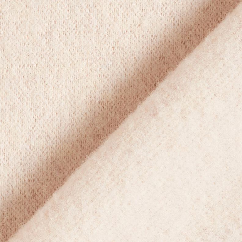 Wool fleece pure new wool Plain – offwhite, image number 3