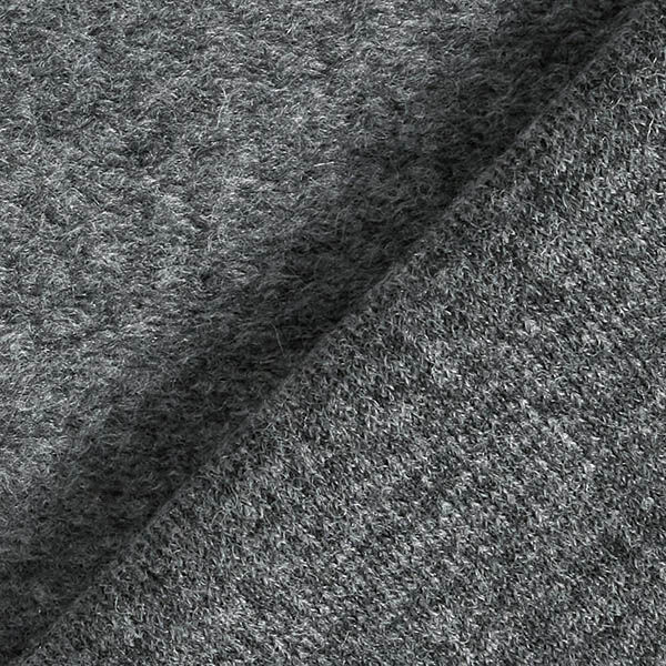 Mottled Wool Blend Knit Coating – granite,  image number 3