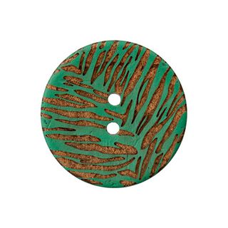 2-Hole Coconut Button  – dark green, 