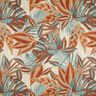 Outdoor Fabric Canvas large leaves – natural/terracotta,  thumbnail number 1
