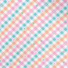 Cotton Flannel diagonal checks with hearts | by Poppy – white/salmon,  thumbnail number 1
