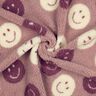 Teddy Fur smilies | Poppy Fabrics – dark dusky pink/offwhite,  thumbnail number 3