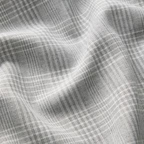 Lightweight checked cotton fabric – light grey/white, 