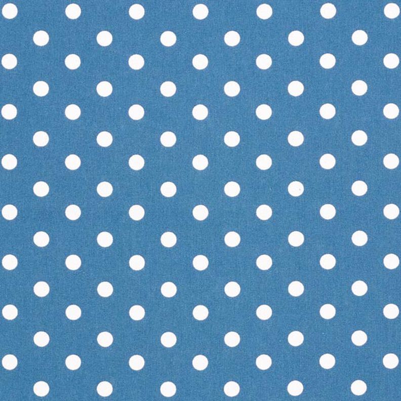 Cotton Poplin Large Dots – denim blue/white,  image number 1