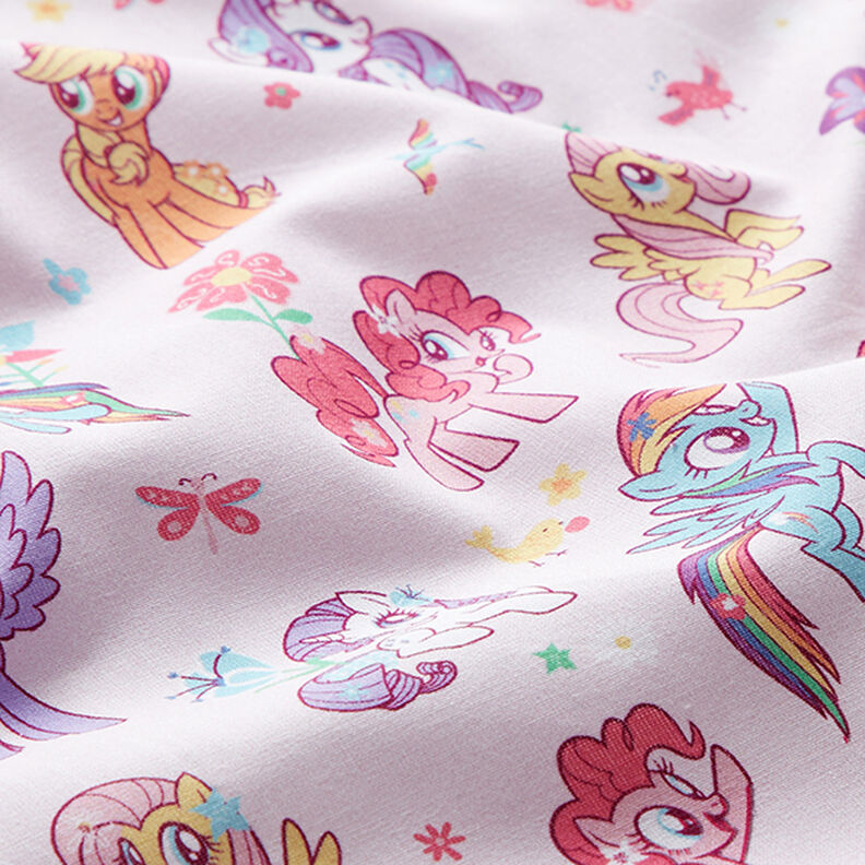 Cotton Poplin Licensed Fabric My little pony in the garden | Hasbro – rosé,  image number 2
