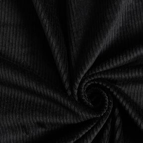Stretchy wide corduroy – black, 