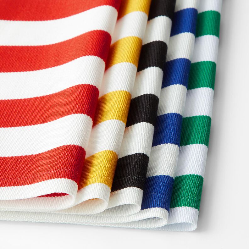 Outdoor Deckchair fabric Longitudinal stripes 44 cm – sunglow/white,  image number 6