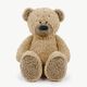 Teddy gift set: Paper pattern, plush and 1 pair of safety eyes [ 11 x 32 x 11 cm ] | Kullaloo –,  thumbnail number 2