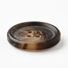 4-hole round button  [Ø 25 mm] – black brown,  thumbnail number 2