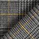 Glen Plaid Wool Fabric – dark grey/yellow,  thumbnail number 6