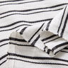 Irregular stripes crepe blouse fabric – white/black,  thumbnail number 3