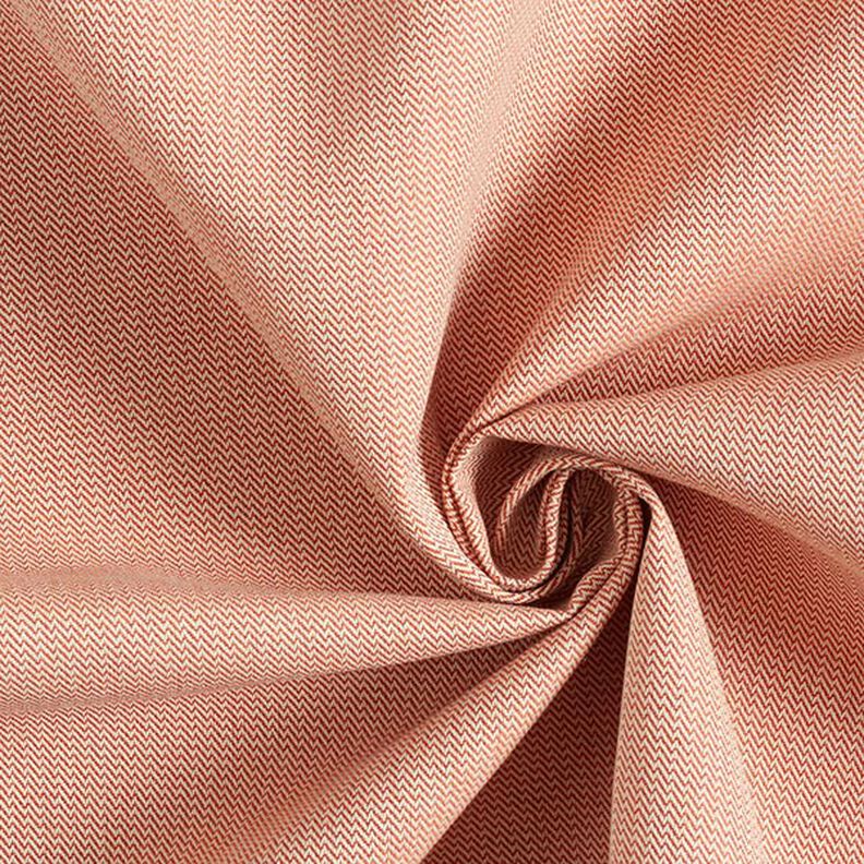 Outdoor Fabric Jacquard Small Zigzag – terracotta,  image number 1