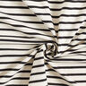 Cotton Jersey Wide and Narrow Stripes – cream/black,  thumbnail number 3