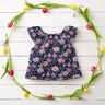 Cotton Poplin large meadow flowers Digital Print | Poppy Fabrics – midnight blue,  thumbnail number 6