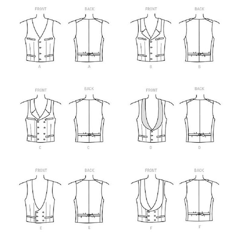Men's vest | McCalls 8133 | 32-56,  image number 5