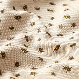 Decor Fabric Half Panama Bee Family – natural, 