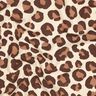 Brushed Sweatshirt Fabric leopard print | Poppy Fabrics – cream/dark brown,  thumbnail number 2