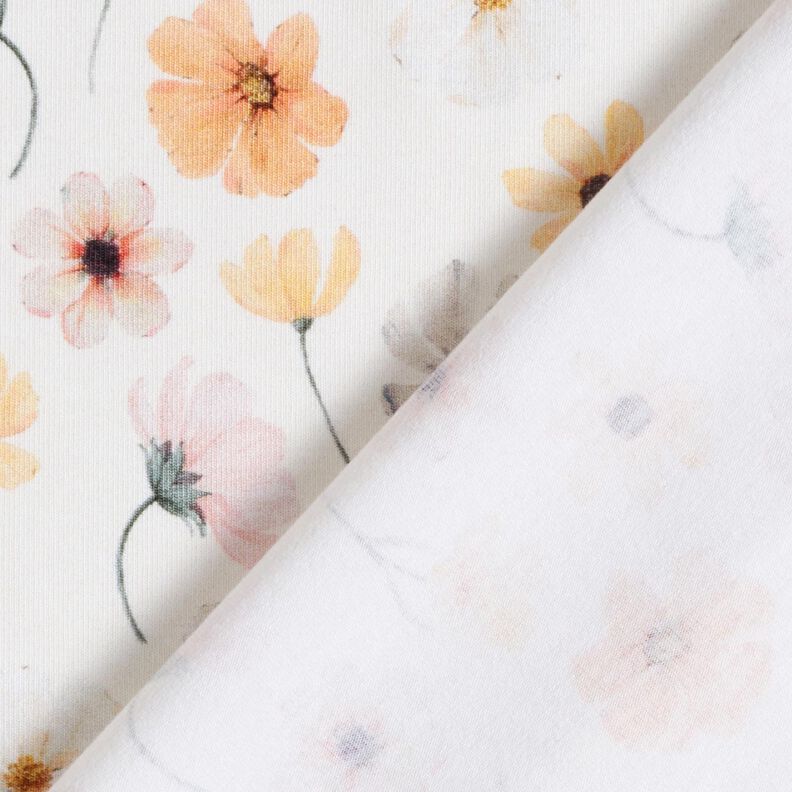 GOTS Cotton Jersey Flower Meadow Digital Print – beige, image number 4