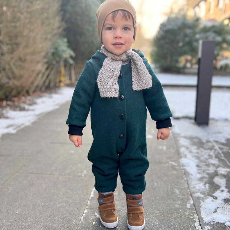 Fulled woollen loden – petrol, image number 5