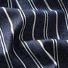 Pinstripes lightweight stretchy denim – navy blue,  thumbnail number 3