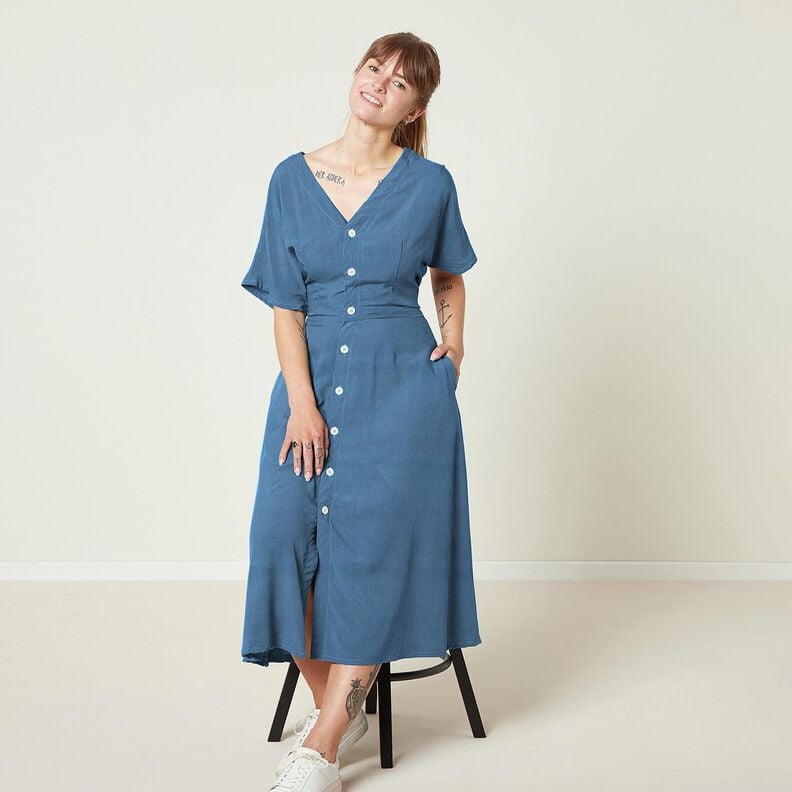 Viscose Stretch Plain – denim blue,  image number 8