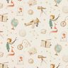 Cotton Poplin Space explorers Digital Print – beige,  thumbnail number 1