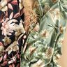 Satin crepe magnolias with palm leaves – black/beige,  thumbnail number 5