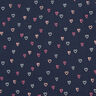 Baby Cord Hearts Foil Print | by Poppy – midnight blue/silver,  thumbnail number 1