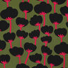 LENZING™ ECOVERO™ viscose fabric  Poppies | Nerida Hansen – olive/black,  thumbnail number 1