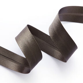 Bias binding Satin [20 mm] – dark grey, 