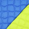 Quilted Fabric wavy squares – royal blue/neon green,  thumbnail number 1