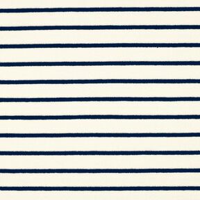 terry cloth jersey Stripes – ivory/midnight blue, 
