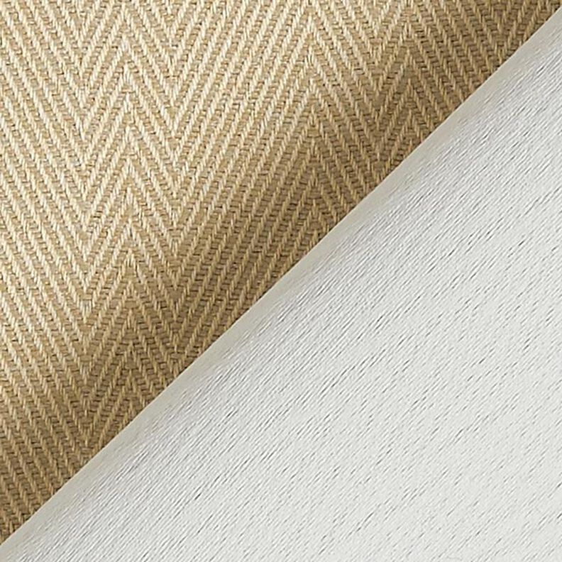 Blackout fabric Herringbone – natural,  image number 4