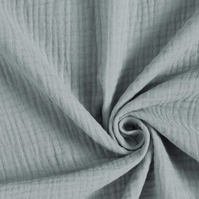 Triple-Layer Cotton Muslin Plain – elephant grey, 