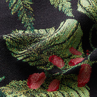 Decorative panel Tapestry cranes – black, 