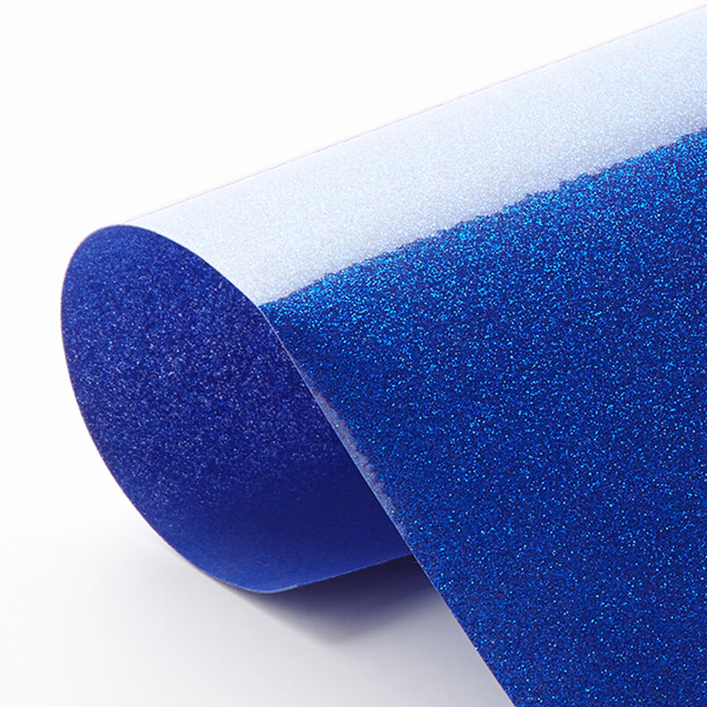 Glitter flex film Din A4 – royal blue,  image number 4