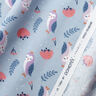 Cotton Poplin royal owls – silver blue,  thumbnail number 3