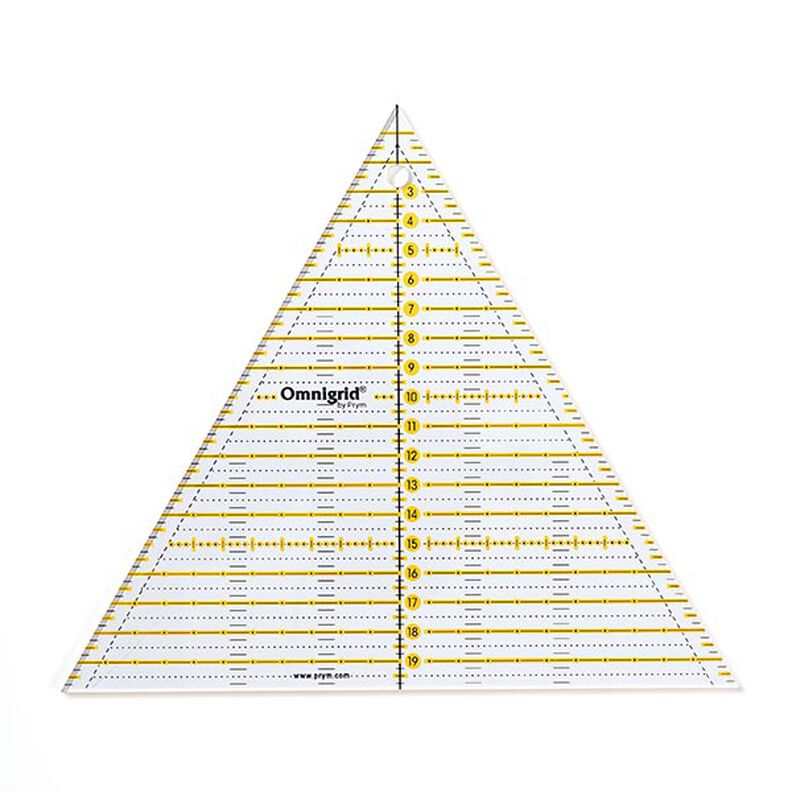 60° Triangle Multi Quilting Ruler [ Dimensions:  20 cm  ] | Prym,  image number 1
