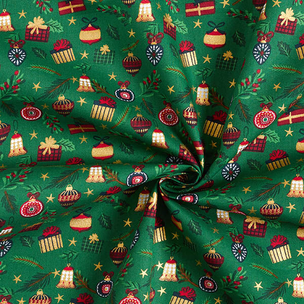Cotton Poplin Gifts – green/gold, image number 3