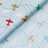 Cotton Poplin Aeroplanes in the sky – light blue,  thumbnail number 4