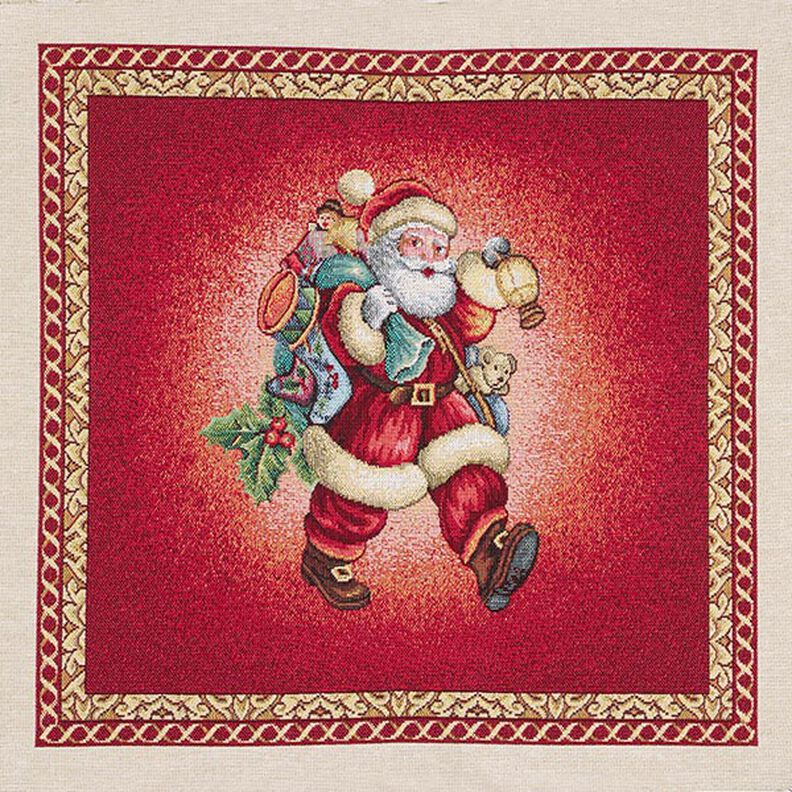 Tapestry Decor Fabric PanelSanta – carmine, image number 1