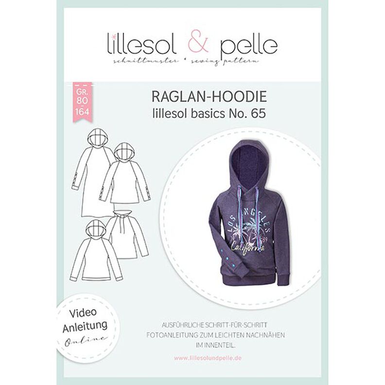 Raglan Hoodie, Lillesol & Pelle No. 65 | 80 – 164,  image number 1
