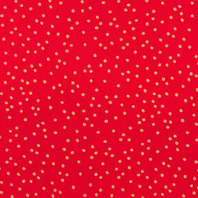 Cotton Poplin Fine Dots – red/gold, 