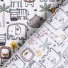 Cotton Cretonne small wild animals – silver grey,  thumbnail number 4