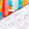 Bags Panel Canvas colourful brush dots – white,  thumbnail number 6