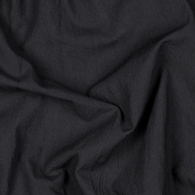 Cotton crinkle pre-washed – black,  image number 2