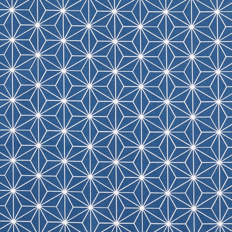 Coated Cotton graphic stars – indigo/white,  image number 1