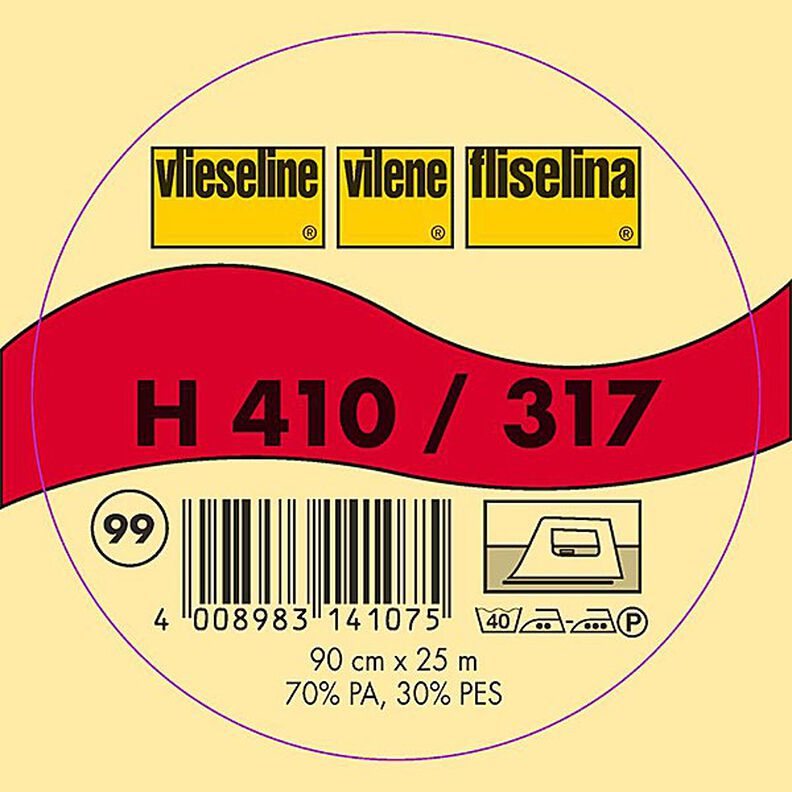 H 410 Fusible Interlining | Vilene – anthracite,  image number 2