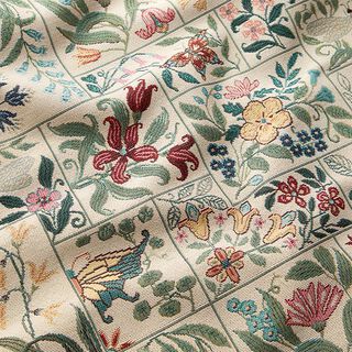 Decor Fabric Tapestry Fabric Flower Boxes – light beige, 